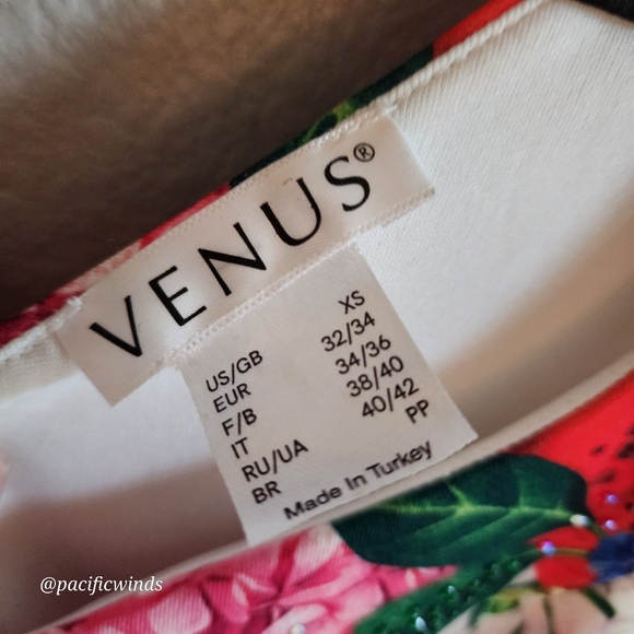 VENUS EMBELLISHED SWING DRESS SIZE XS FLORAL           ☆ - Picture 9 of 10